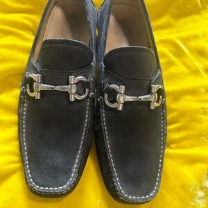 Men’s Suede Ferragamo Loafers 10.5
